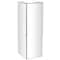 Silver Wood Mirrored Pedestal Table 10" x 10" x 30"